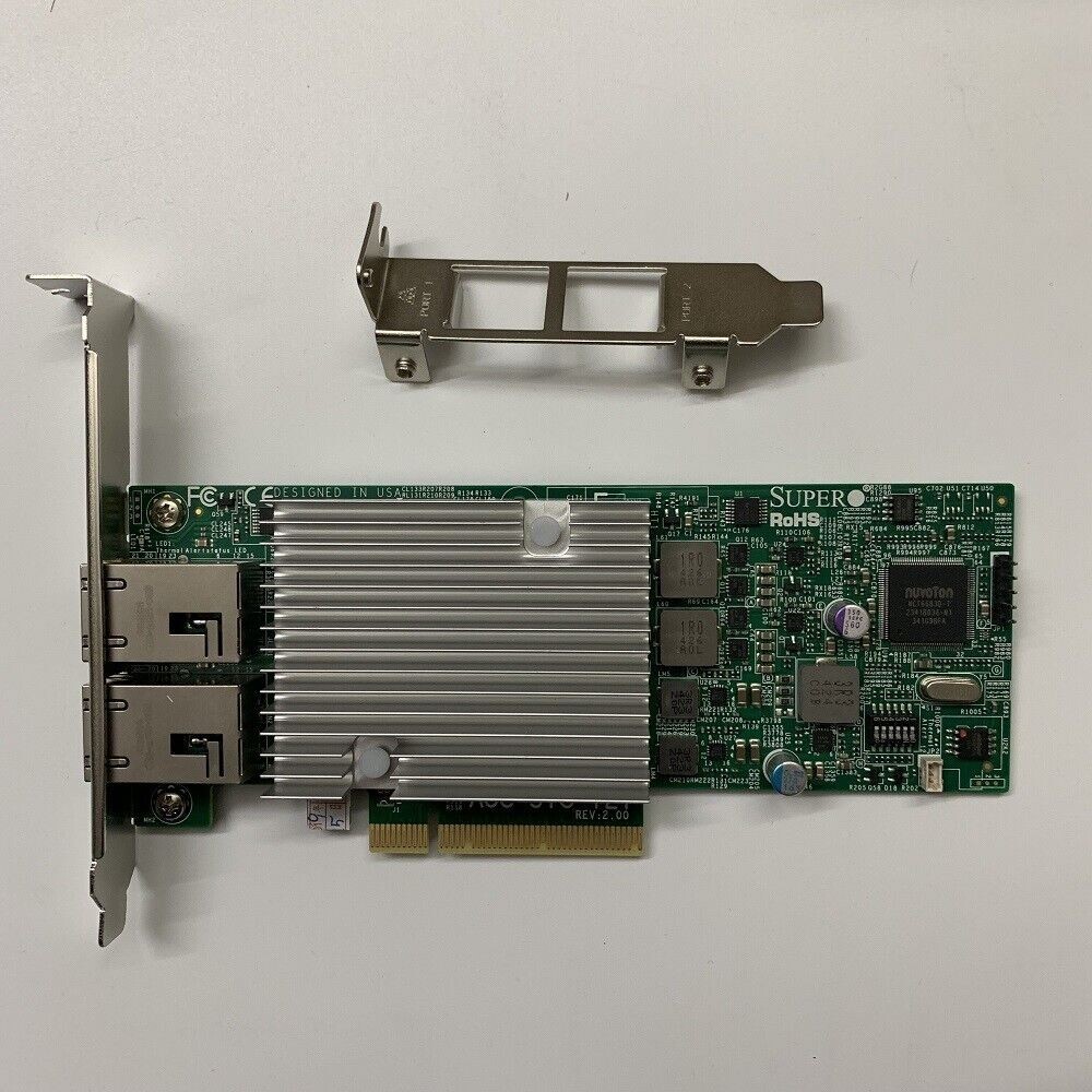 Supermicro AOC-STG-i2T 10GbE RJ45 10GBASE-T Ethernet Adapter X540-AT2 X540-T2