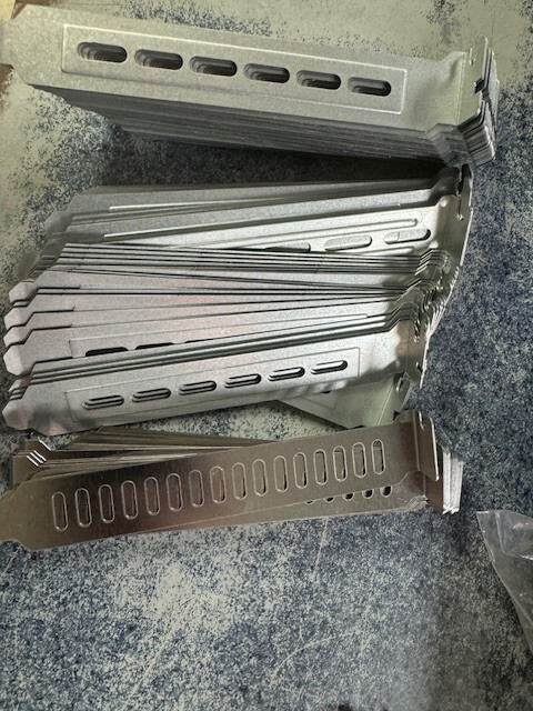 10-Pack Chrome PC Case PCI Addon Card Expansion Air Ventilated Slot Cover Plates