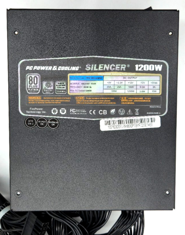 PC Power & Cooling Silencer 1200W High-Performance Power Supply