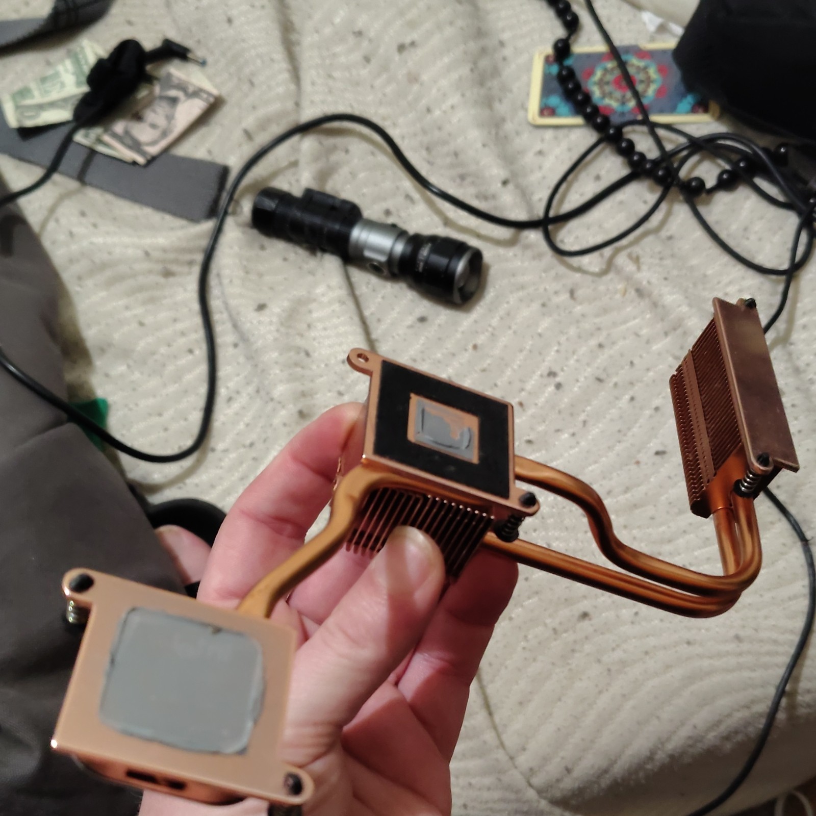 Copper Aluminum Heatsink for GPU Processor Chipset Northbridge Copper Silver