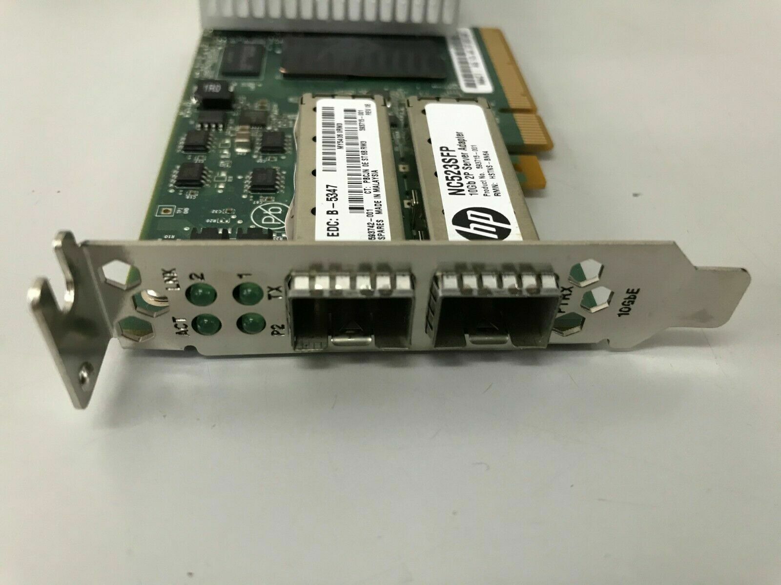 Low Profile HP NC523SFP 593717-b21 593742-001 593715-001 10Gb network card