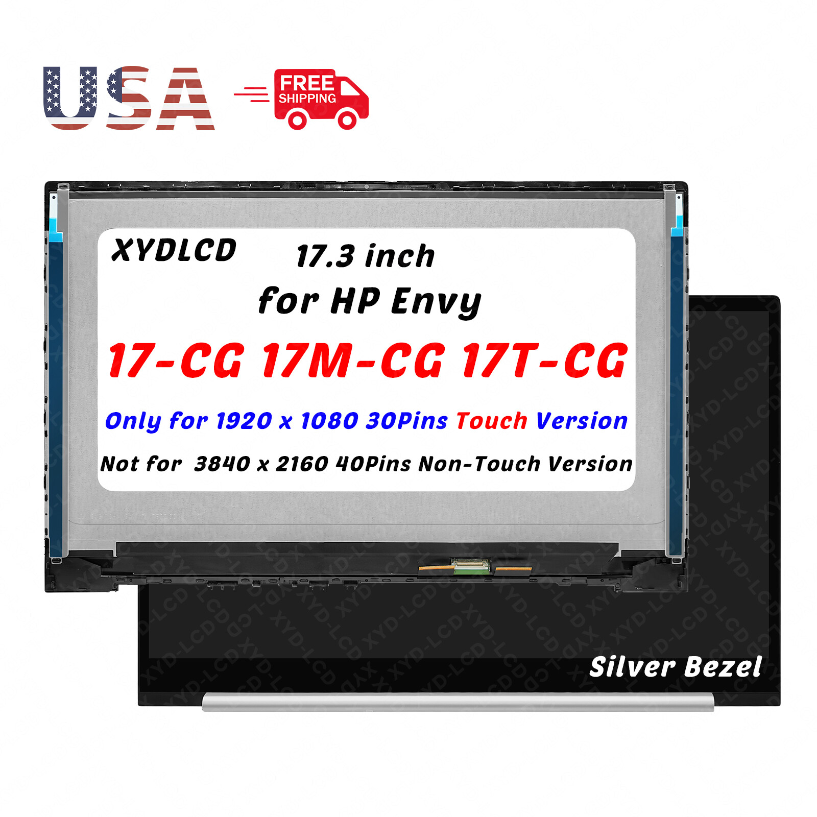 17.3in L81485-443 for HP Envy 17-CG 17M-CG 17T-CG LCD Touch Screen Assembly FHD