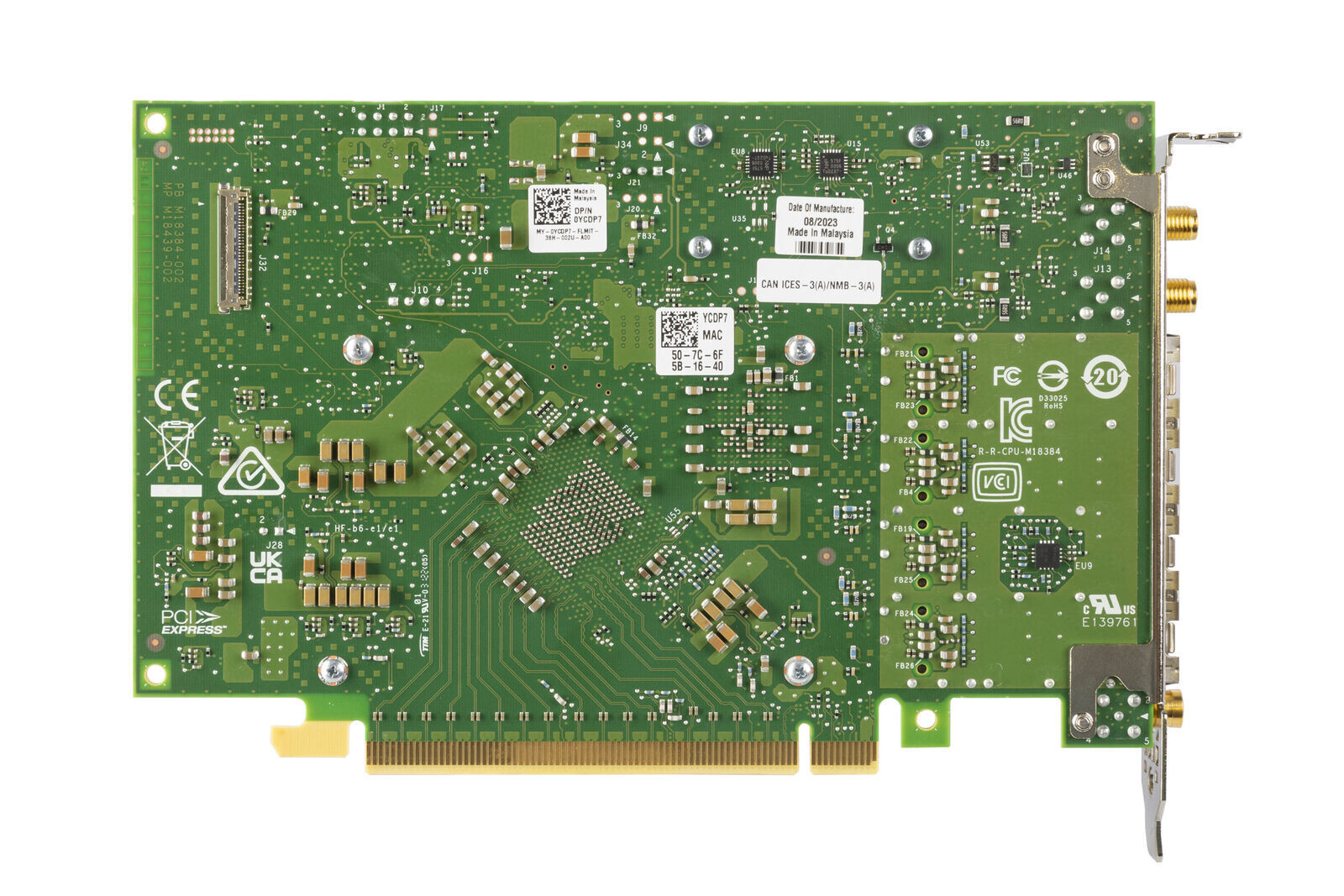 YCDP7 DELL INTEL E810-XXVDA4T 25GB SFP28 QUAD PORT NETWORK CARD 0YCDP7
