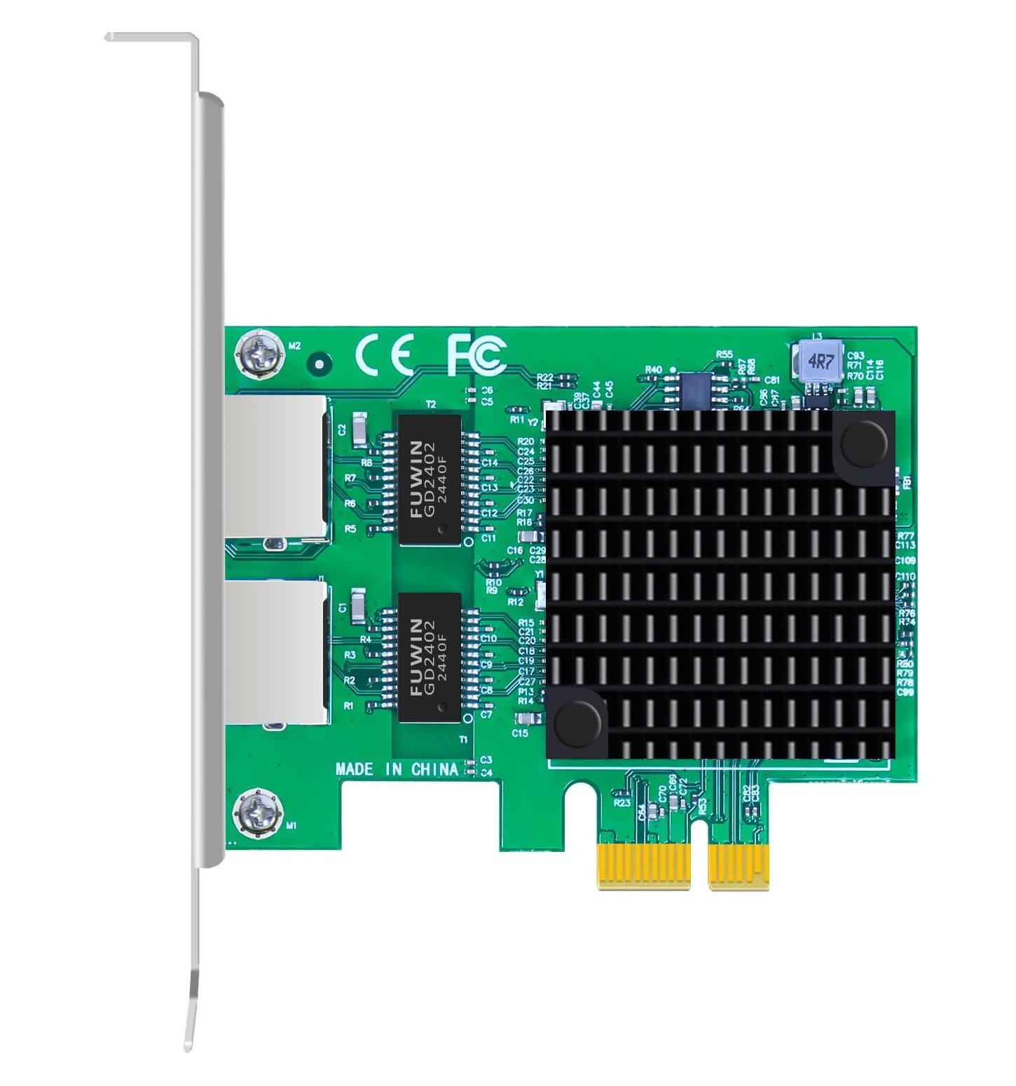 Ethernet Card – Two R45 Ports – 2.5 Gig – 2X1226-V – PXE UEFI Boot, NAS ES Xi