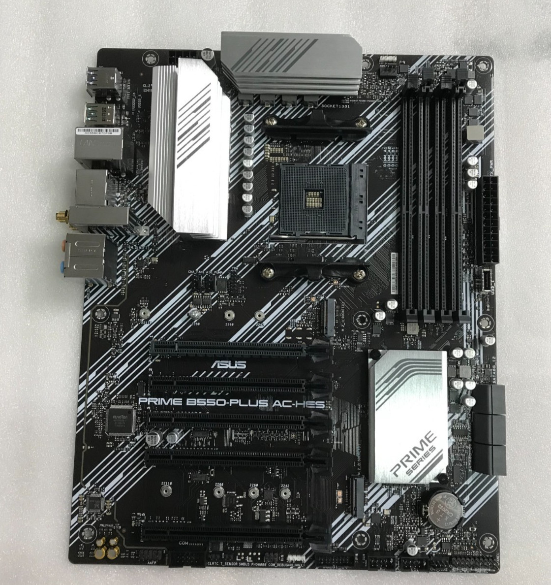 ASUS PRIME B550-Plus AC-HES | No I/O Shield | Includes Accessories & Backplate