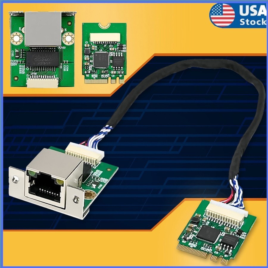M.2 A+ E 2.5GbE Intel I226-V Ethernet.NIC Card Multi-Gig 2.5G/1G/100M NGFF 2230