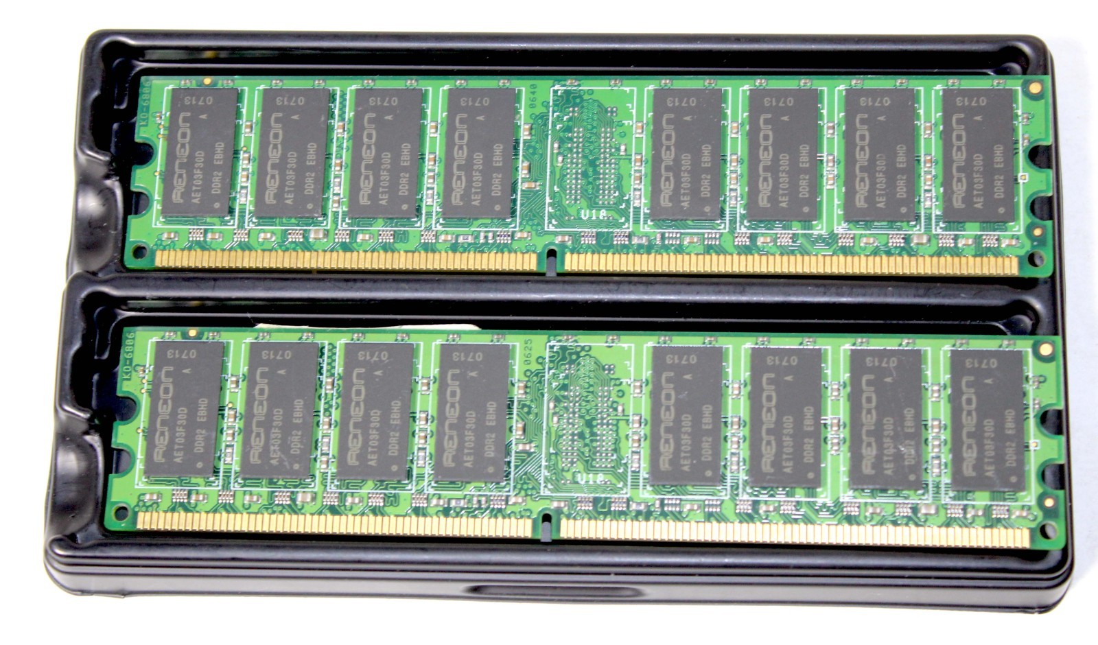 RENCON 2GB 2Rx8 PC2-5300U-555-12 AET860UD00 DESKTOP MEMORY PAIR