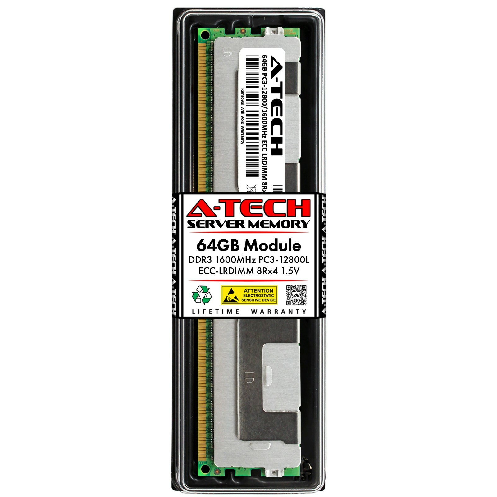 64GB DDR3 PC3-12800 LRDIMM (Replacement for Samsung M386B8G70DE0-CK0) Memory RAM