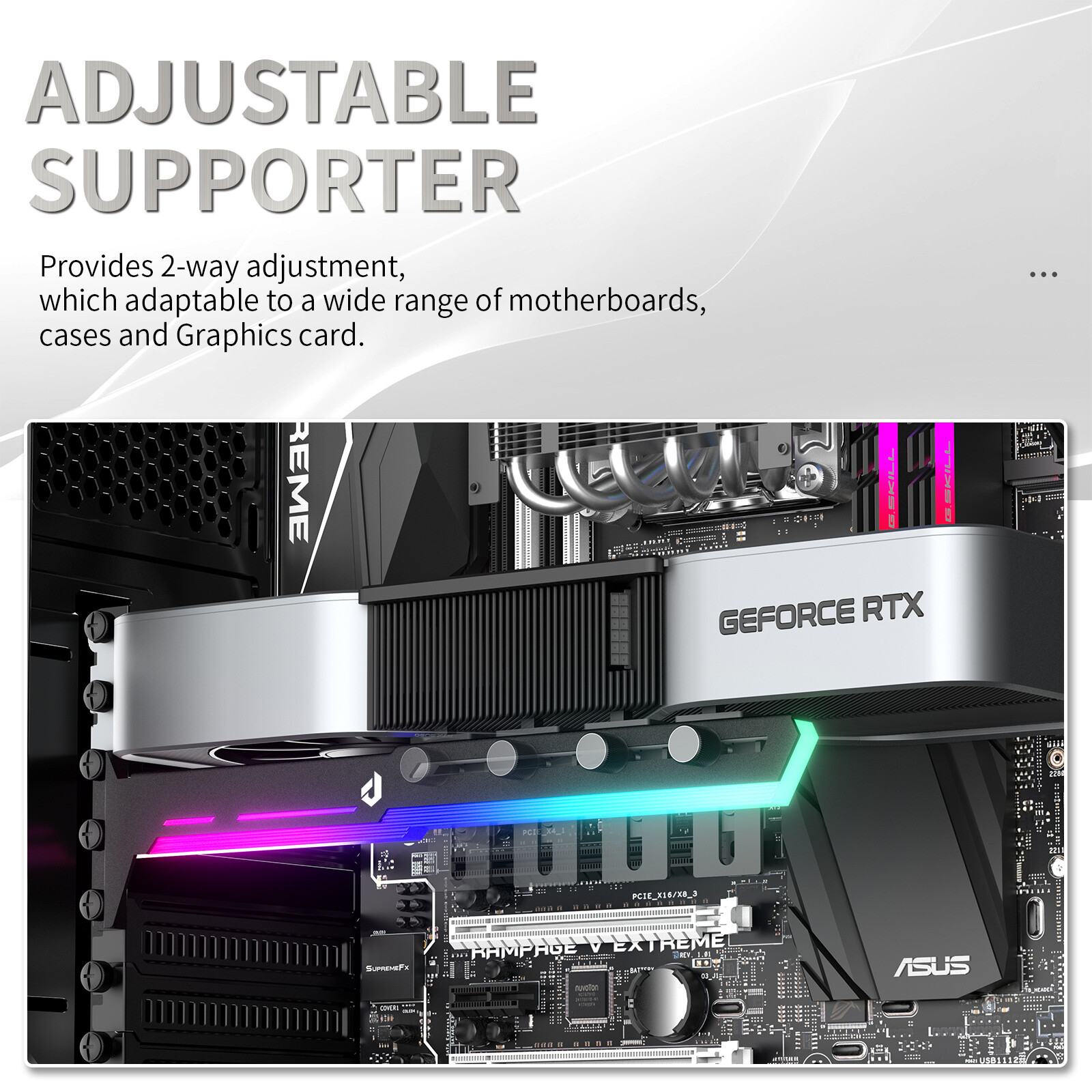5V 3PIN Addressable RGB Graphics Card GPU Brace Support Video Card Sag Holder