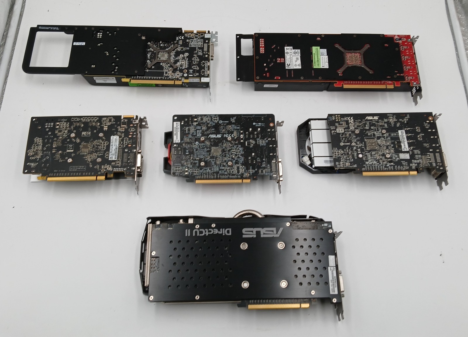 *LOT OF 6* Mixed Brand Radeon GPUs GDDR5 | See Description