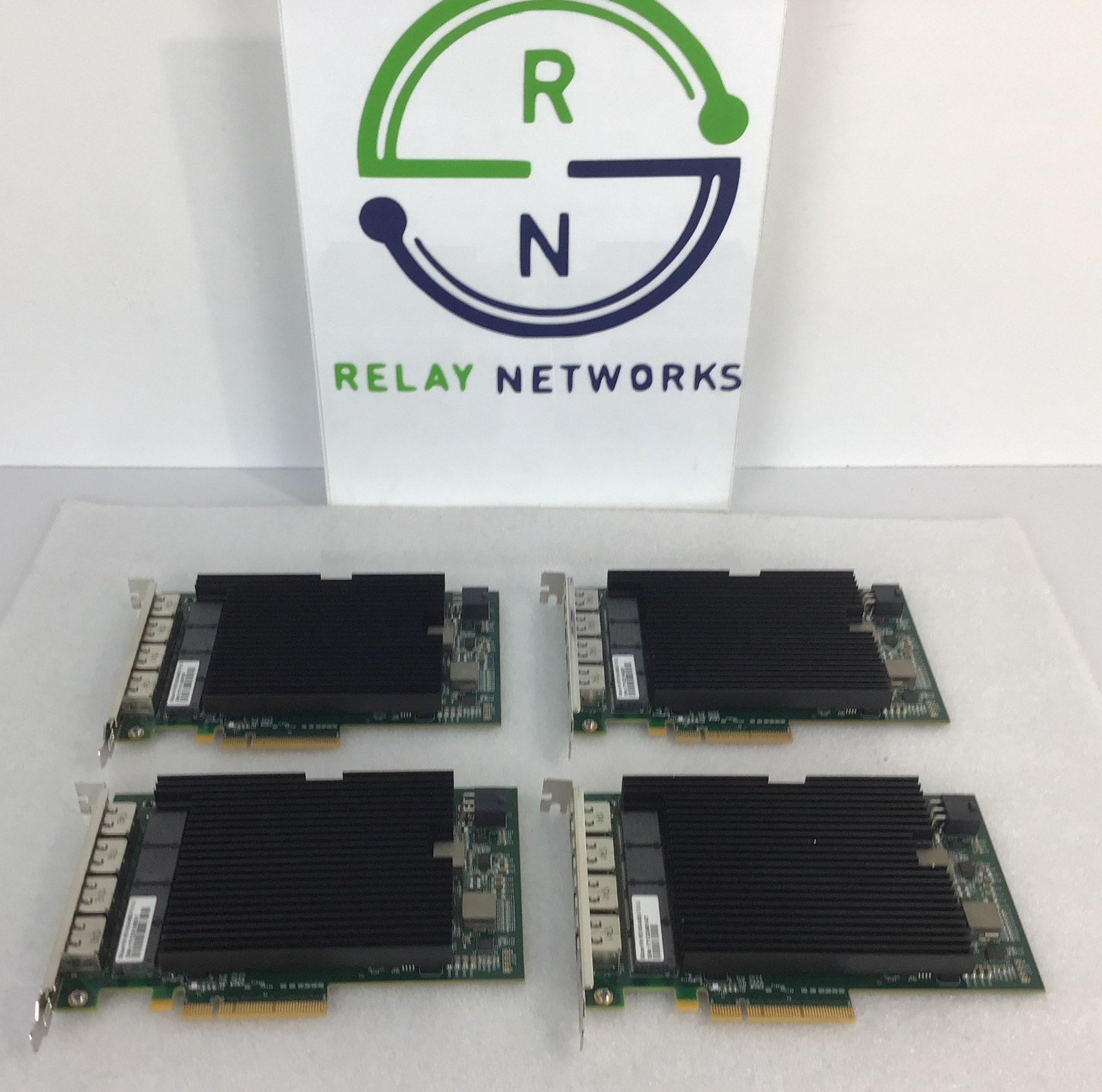 LOT OF 4 Silicom PE310G4I40EU-T 4-port 10Gb Ethernet RJ45 PCIe Card X540 01KM586