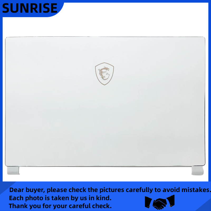 New For MSI P65 8RF GS65 MS-16Q3 MS-16Q4 LCD Back Cover/Front Bezel White