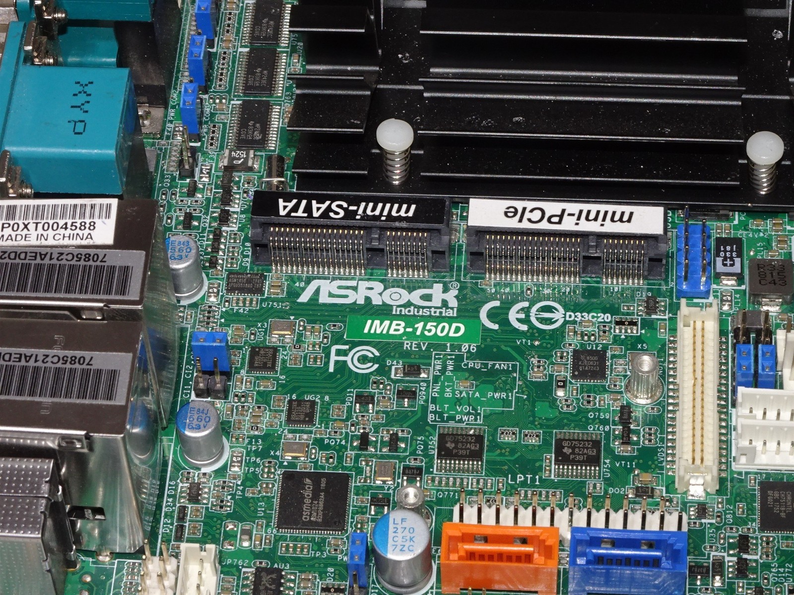 Damaged ASRock IMB-150D Industrial mini ITX Motherboard See Description