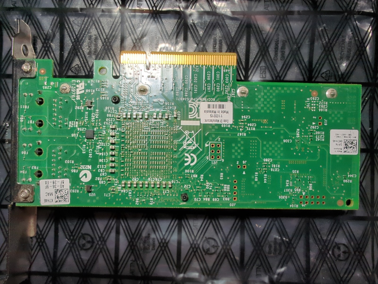 Genuine Dell/Intel X540-T2 Dual Port 10GbE Converged Network Adapter 3DFV8 Long