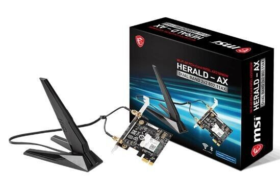 MSI AX916C HERALD-AX INTEL AX210NGW WI-FI 6E Bluetooth 5.2 Adapter Card