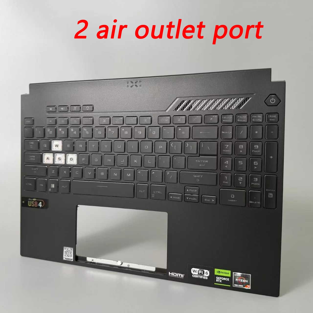 For Asus TUF Gaming A15 FA507 FA507R FX507 2022 Palmrest Keyboard RGB Backlit US