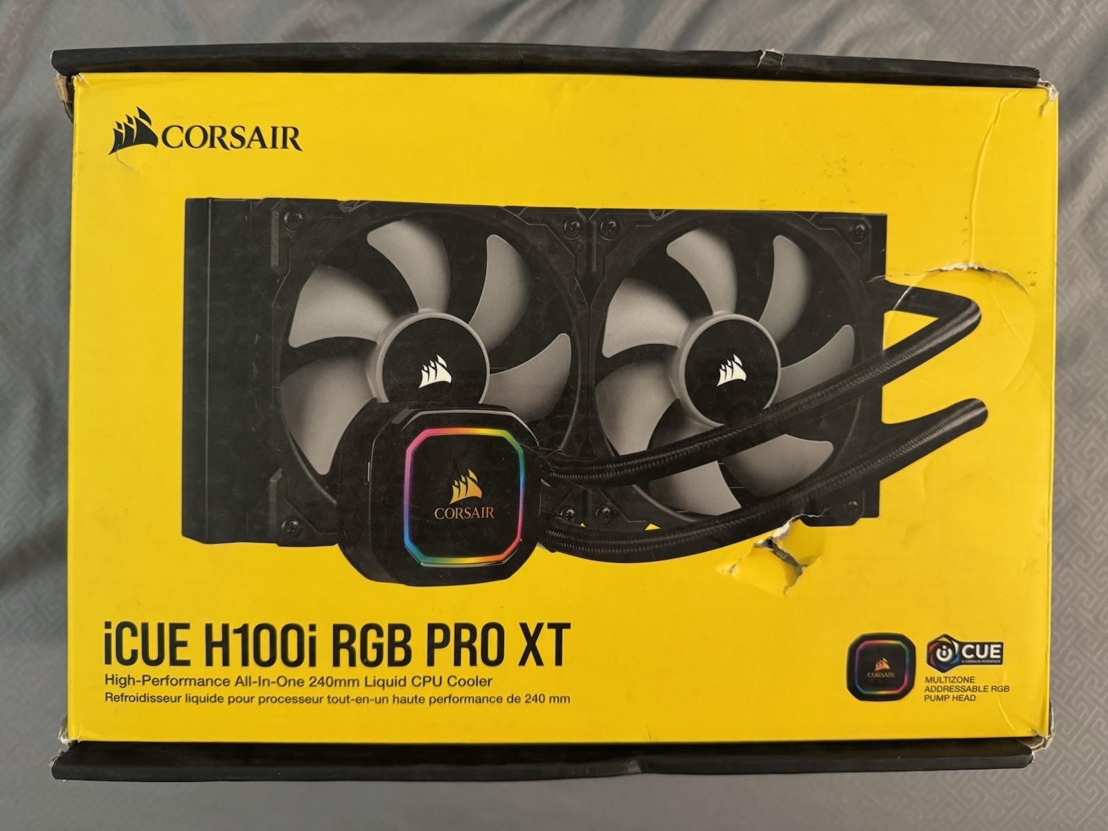 Corsair iCUE H100i RGB Pro XT AIO Liquid CPU Cooler 240mm