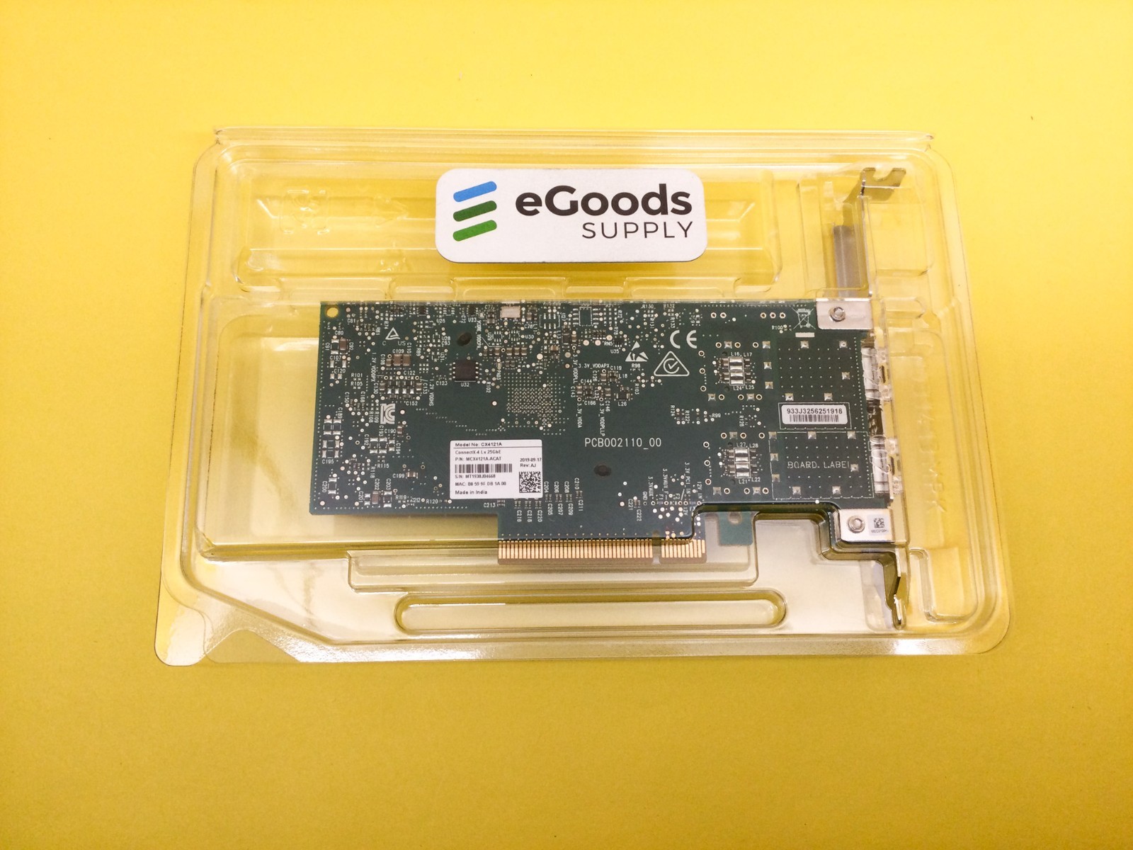 MCX4121A-ACAT Mellanox ConnectX-4 Lx EN 25GbE 2-Port SFP+ SFP28 Network Long