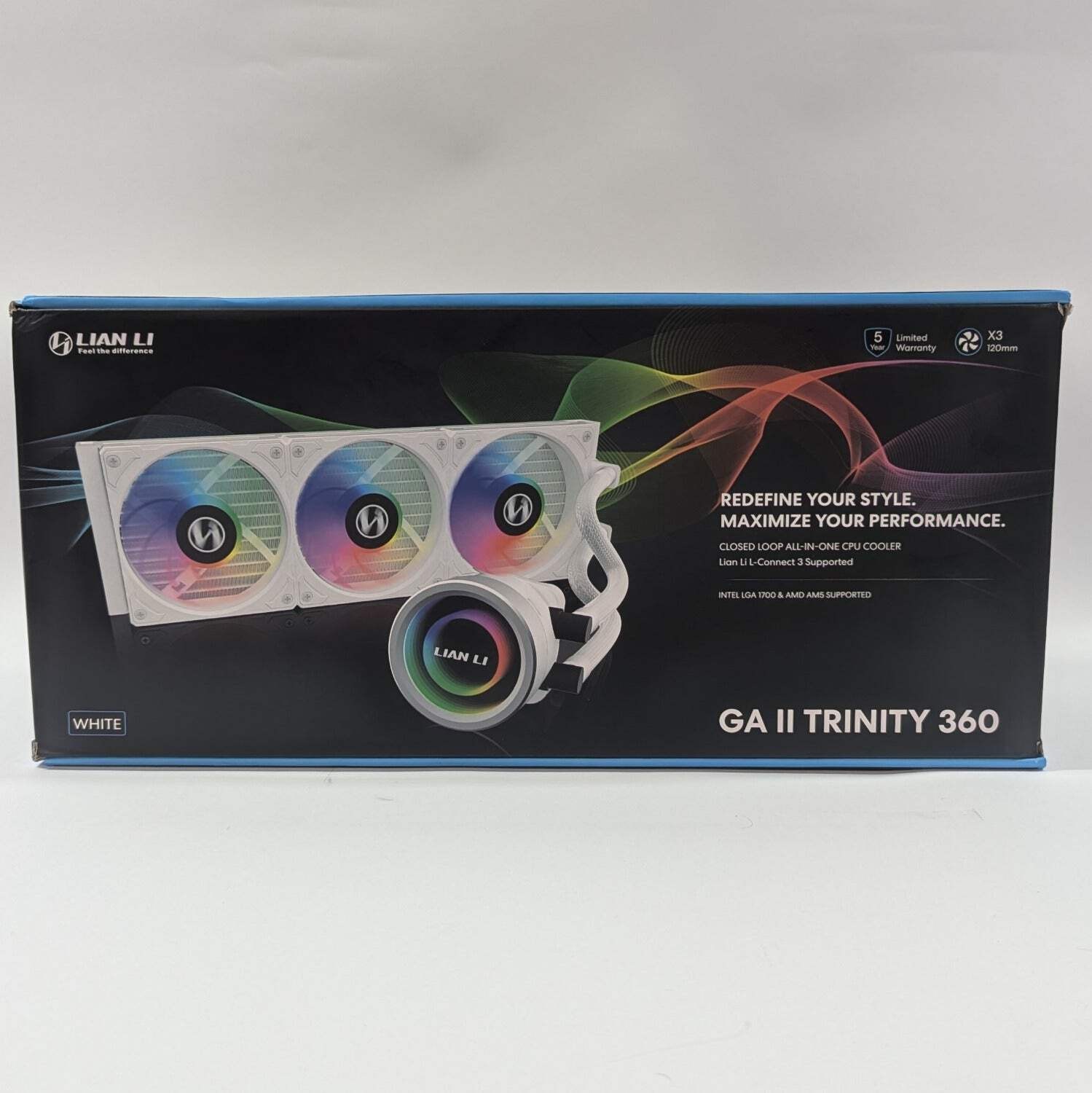 New Lian LI GA II Trinity Performance 360 CPU Liquid Cooler (AIO) GA2T36W