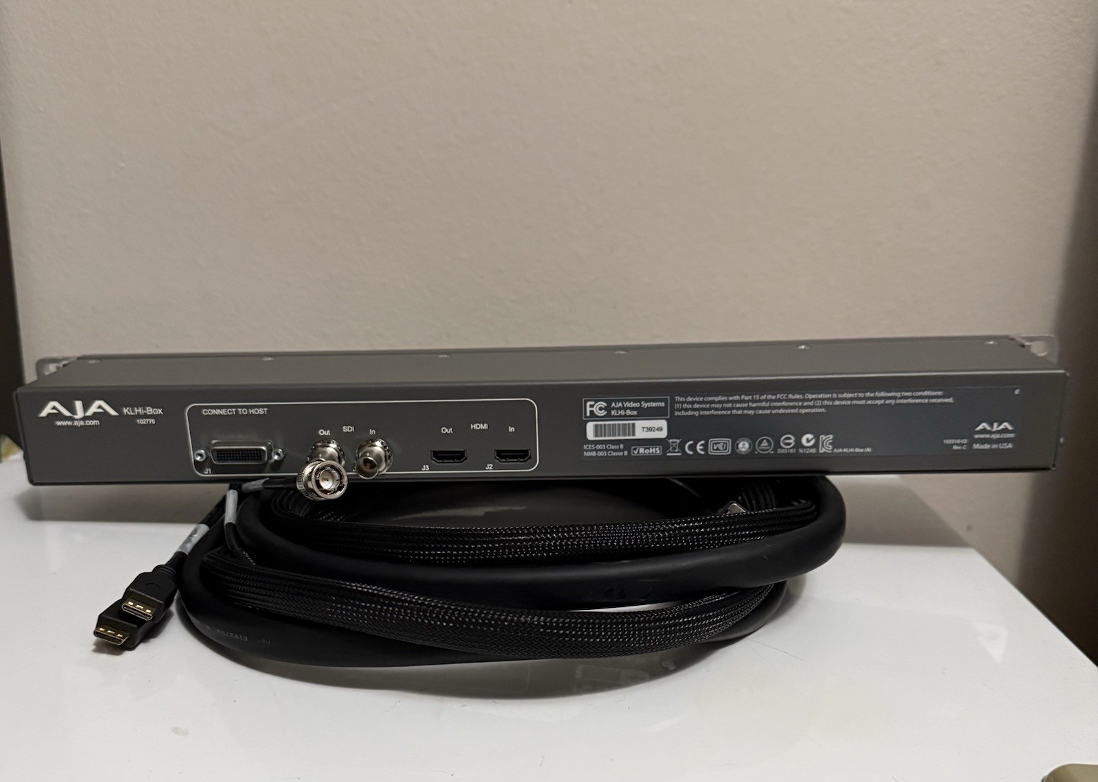 Aja KLHI-Box 102776 External Capture Card Breakout Box