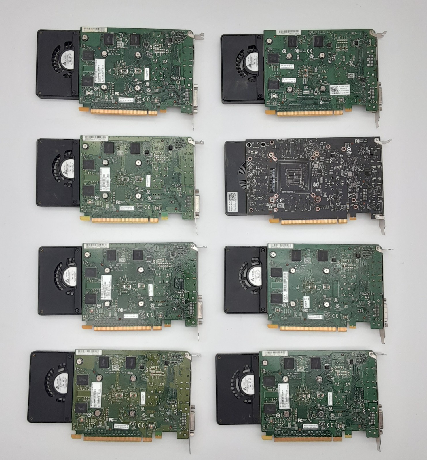 *LOT OF 8* NVIDIA Quadro GDDR5 GPUs | Mixed Models | Tested | See Description