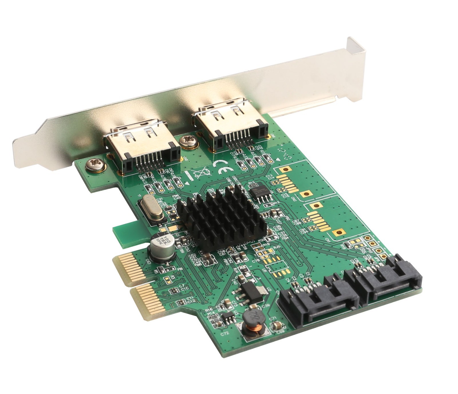 Open Box-2 Port SATA III 2 Port eSATA III PCI-e 2.0 x2 Card – SI-PEX40063