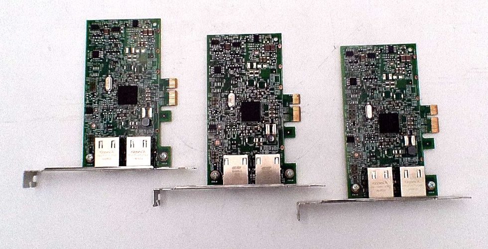 LOT OF 3 – HP ETHERNET 1GB 332T ADAPTER-2 PORTS (616012-001)