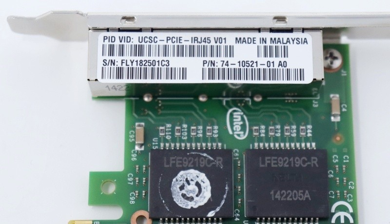 Cisco UCSC-PCIE-IRJ45 4-Port Gigabit Network Adapter 74-10521-01