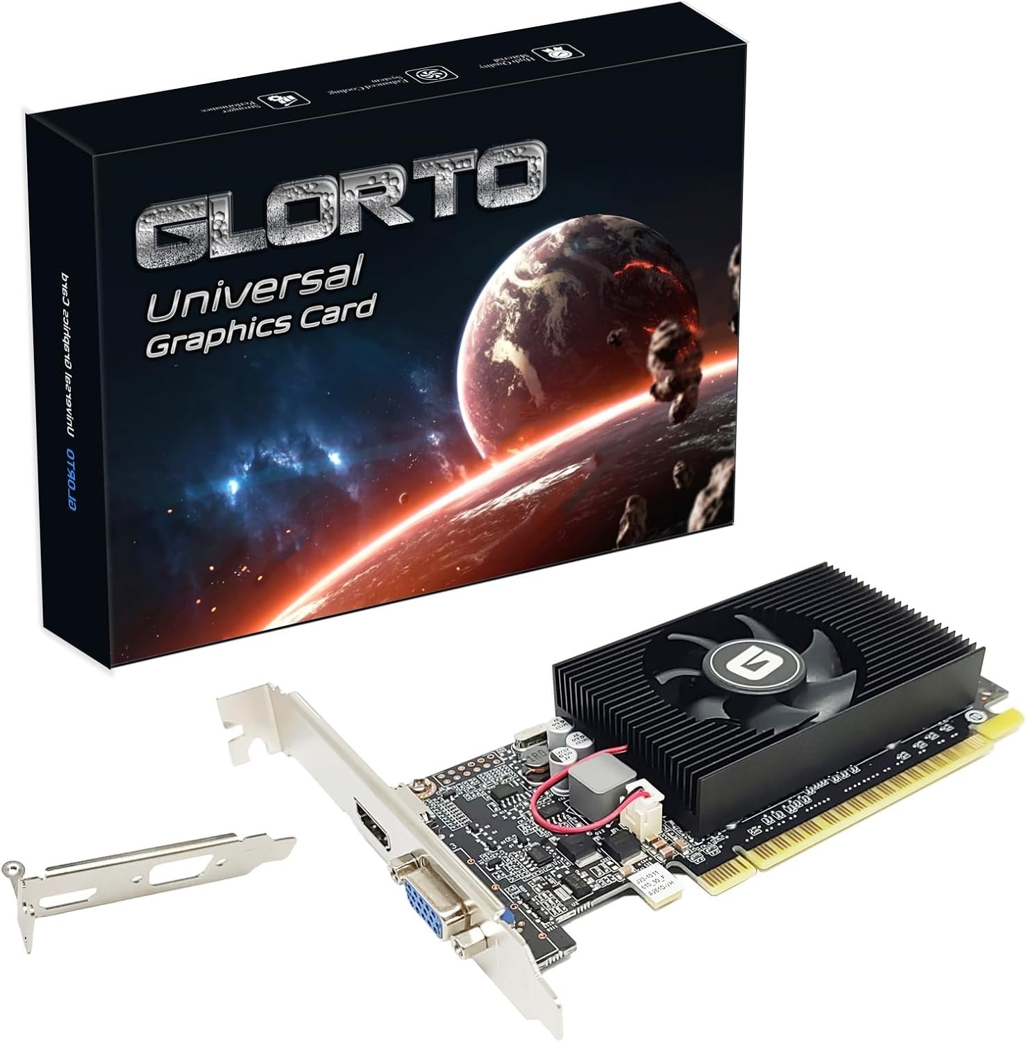 Entry-Level NVIDIA GeForce GT 610 Low Profile Card – HDMI/VGA, Win11 Compatible