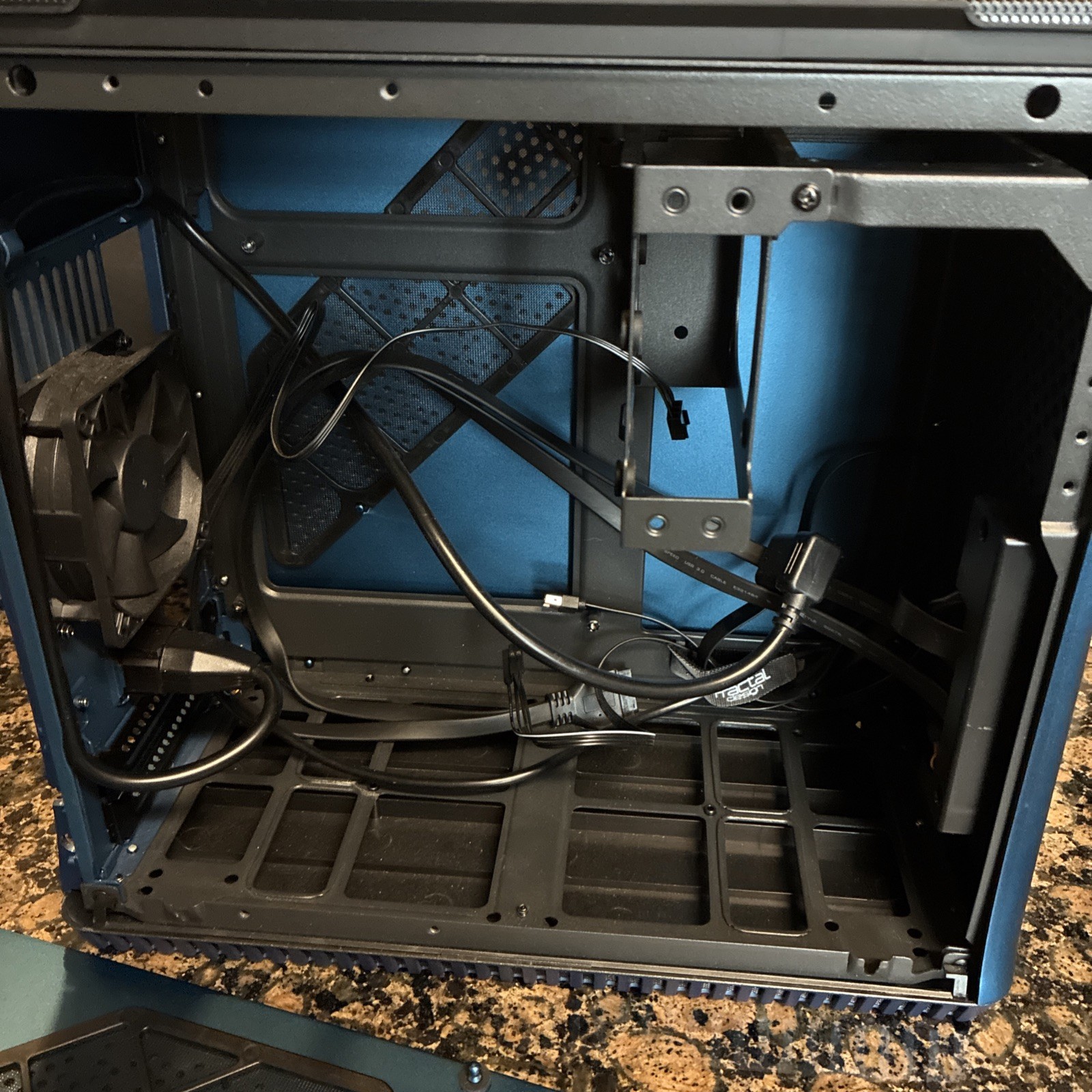 Fractal Design Era ITX V1 Aluminum Steel PC Case FD-CA-ERA-ITX-BU Midnight Blue
