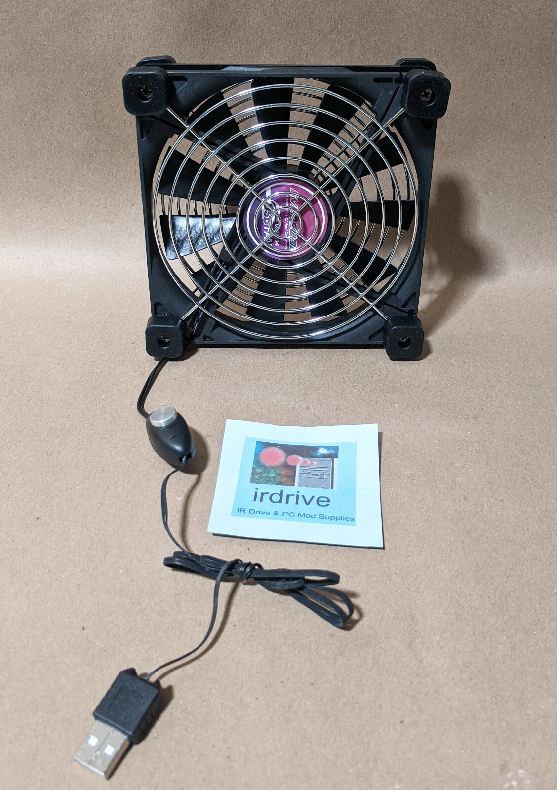 Evercool 140mm USB Powered NUC, Router, Amplifier, Console 2-Speed Cooling Fan
