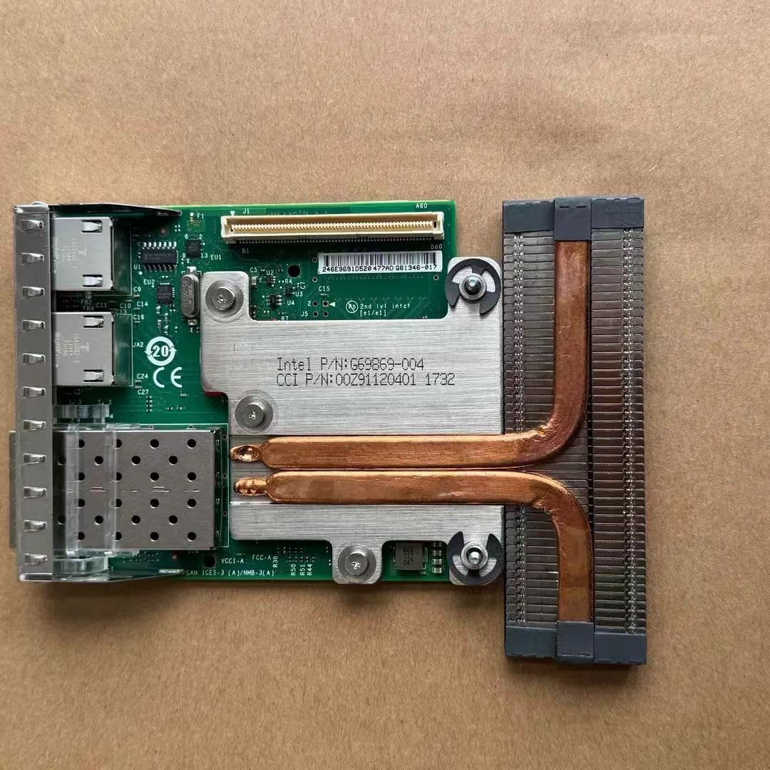 For Dell Intel X520/+I350 10GB DA/SFP+ 1GB 2 Ports Card R720 R620 C63DV 0C63DV