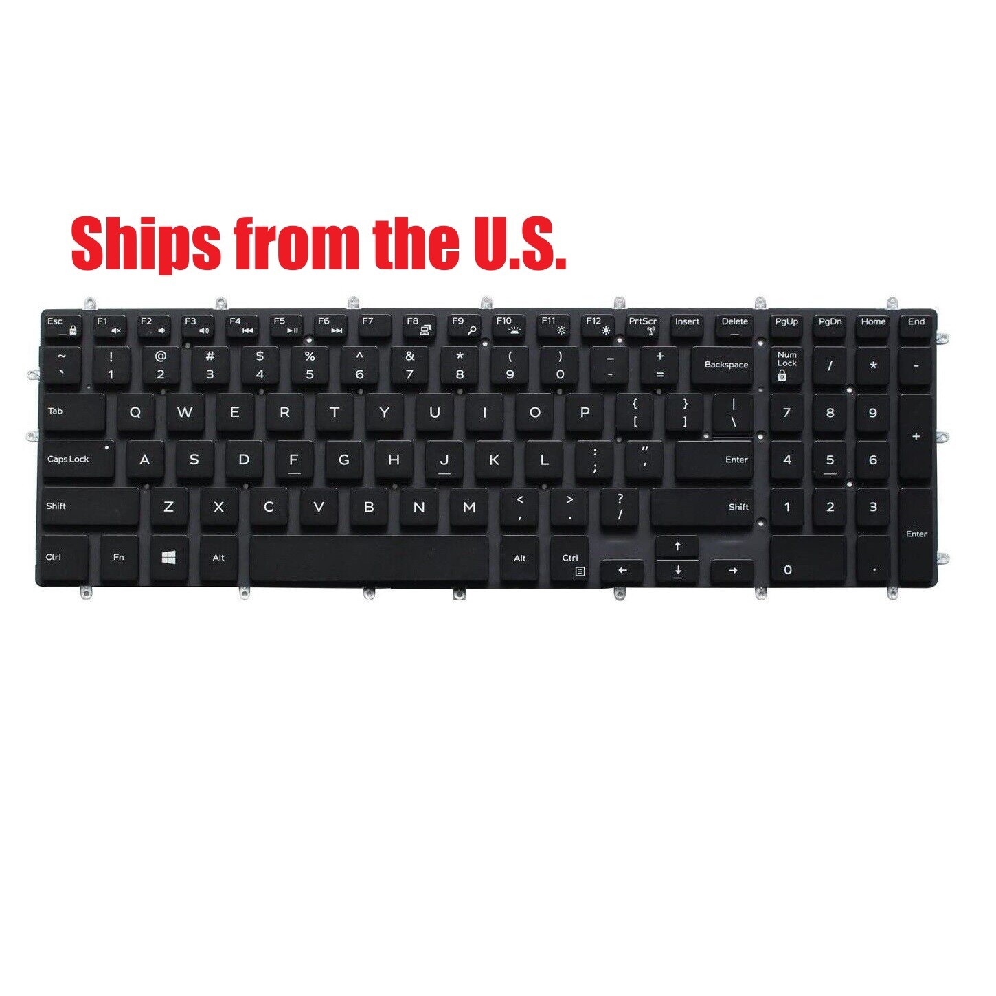 For Dell Inspiron 3780 US Keyboard New Backlit