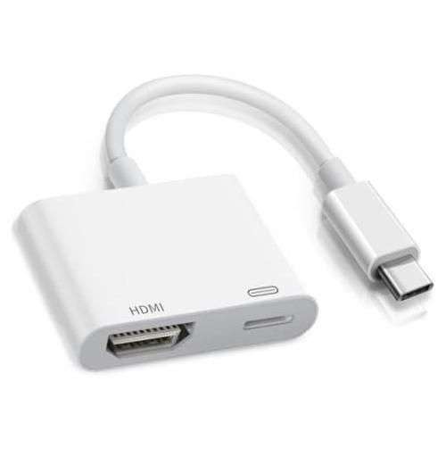 USB-C to HDMI Adapter for Apple iPhone 16/15, 4K@60Hz HDMI Output, 100W PD