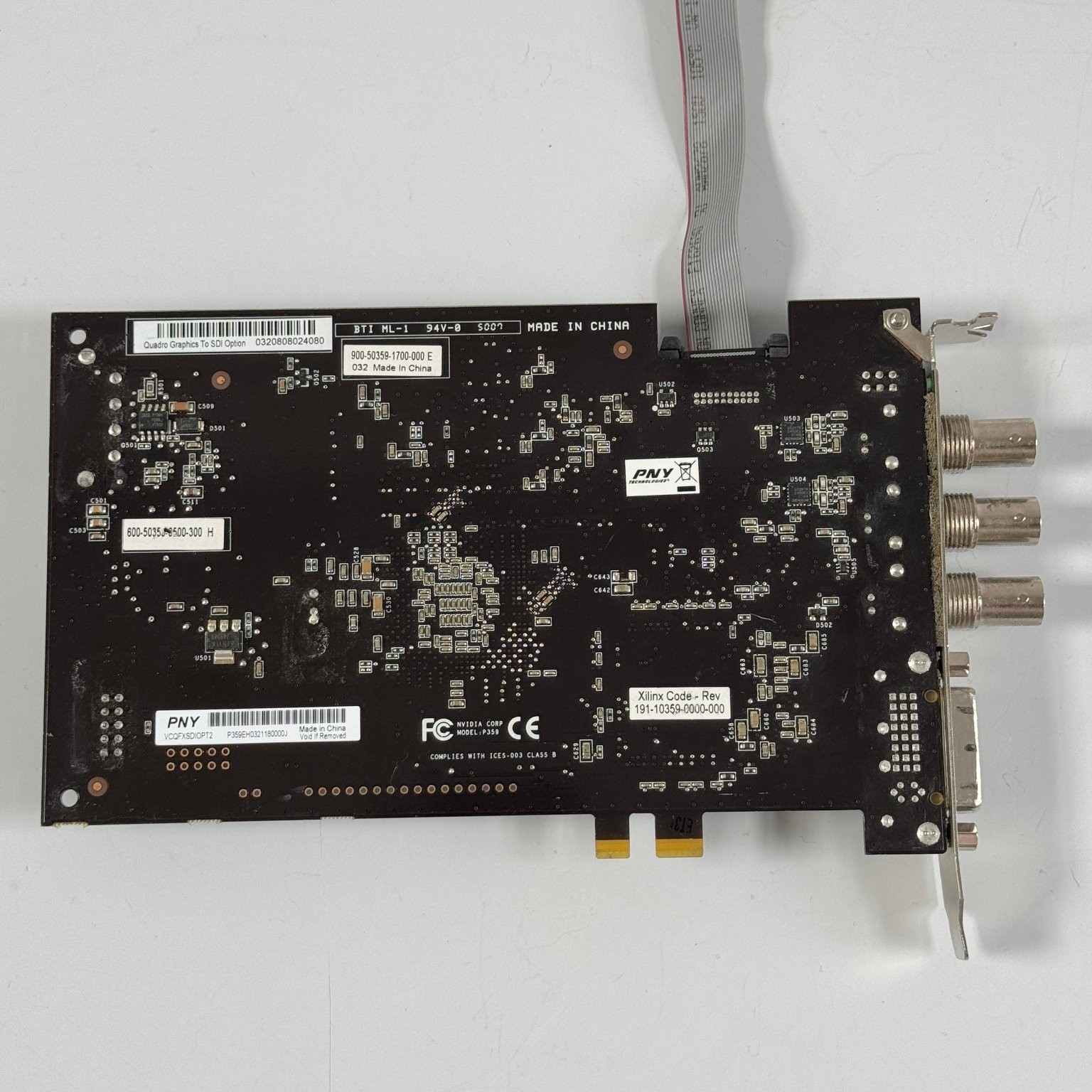 NVIDIA Quadro P359 Graphics 16 SDI Option Card BNC DVI-I PNY