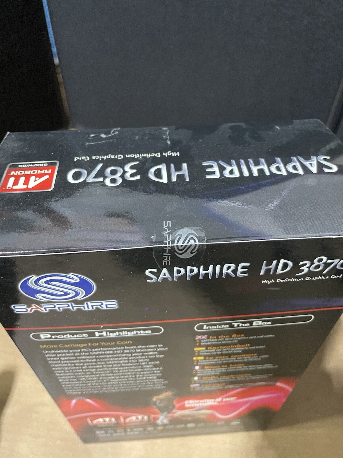 Sapphire HD 3870 ATI Radeon Graphics Card Kit 512MB GDDR4 Sealed Box New