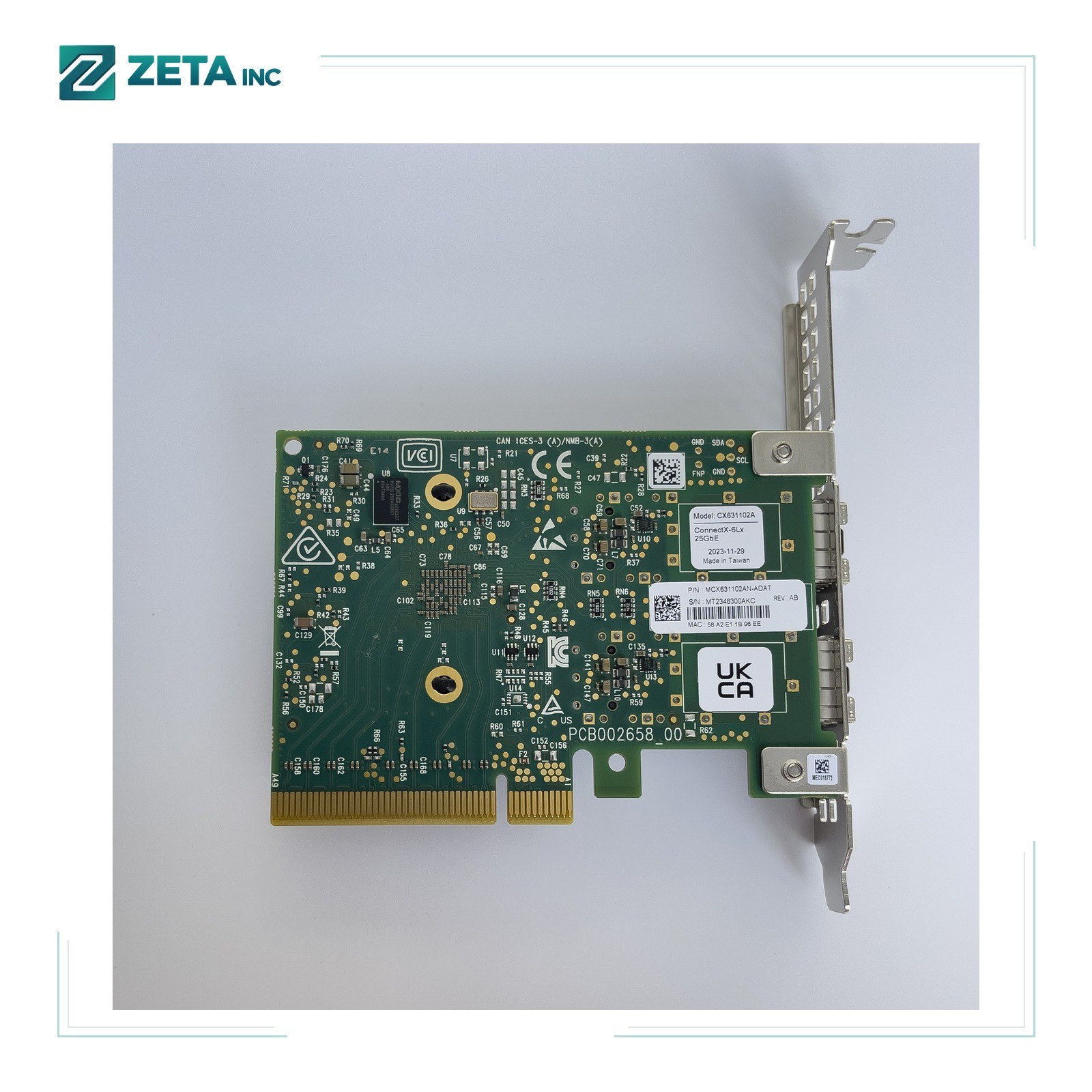 MCX631102AN-ADAT NVIDIA ConnectX6 Lx PCIe4.0 25GbE 2-port SFP28 EN Adapter