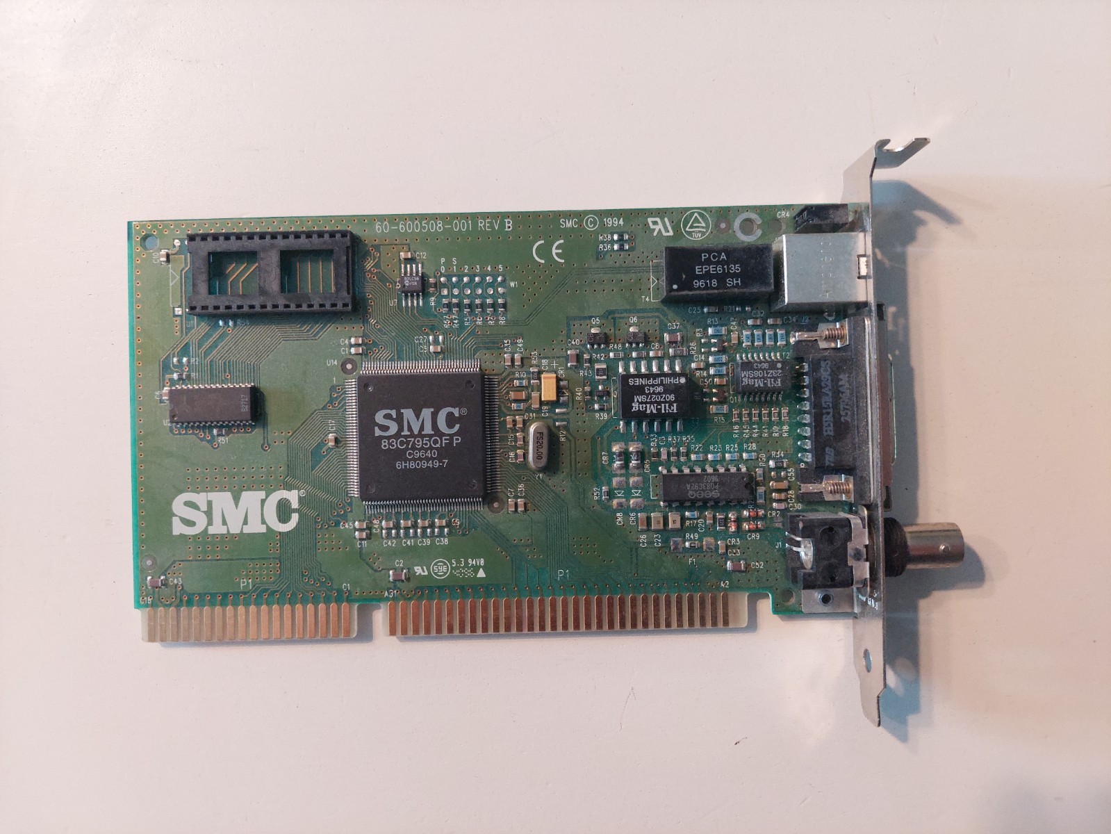 SMC 8416BTA 60-600508-001 Rev. B ISA Ethernet Card ISA – Utested (0026)