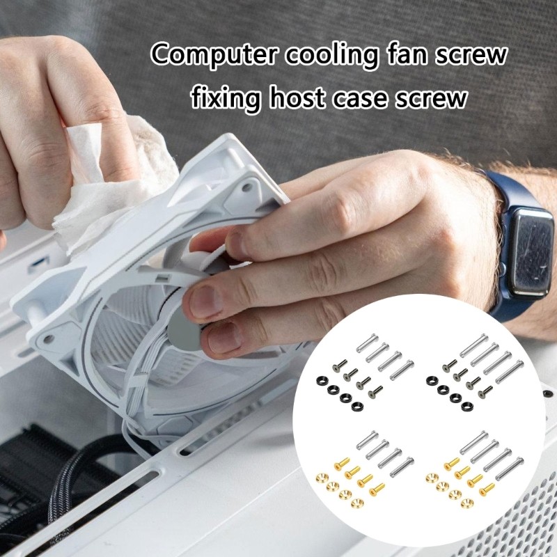 Universal Computer Cooling Fan Screws Reinforced Threads For Frequent