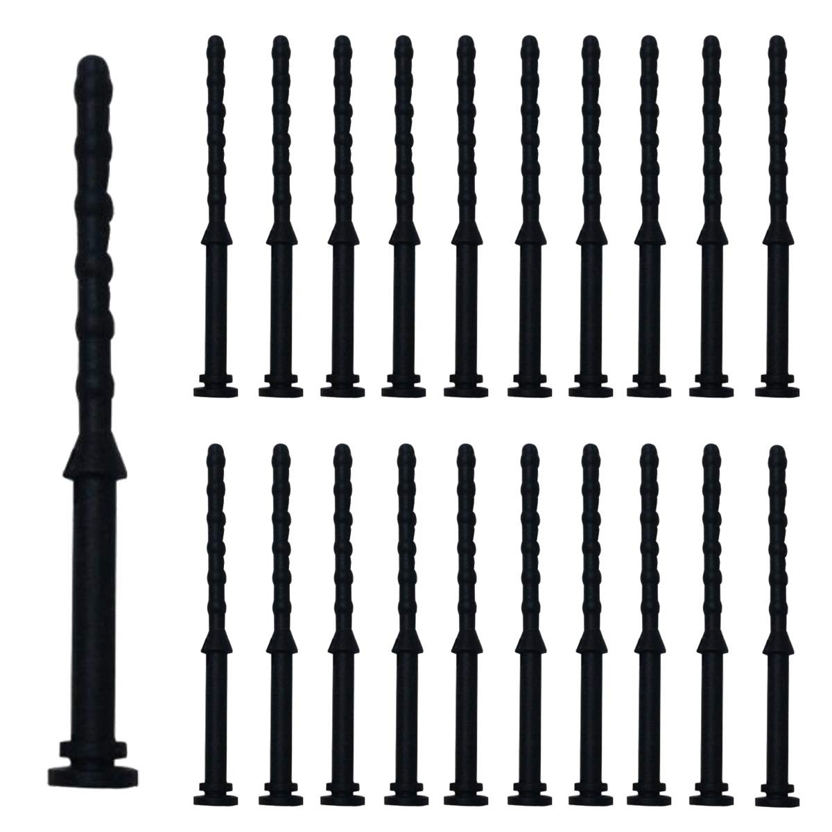 20Pcs Anti-Vibration Rubber Screws for PC Case Fans 6mm x 65mm