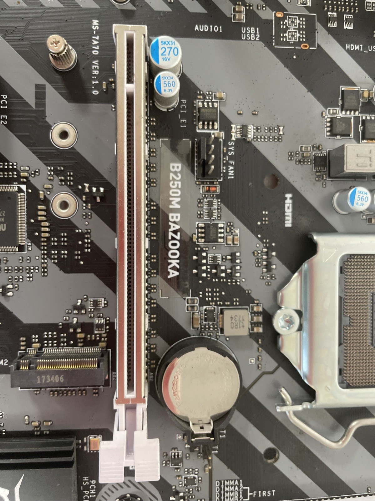 MSI Motherboard B250M BAZOOKA M-ATX | Used | Untested | CPU Not Included