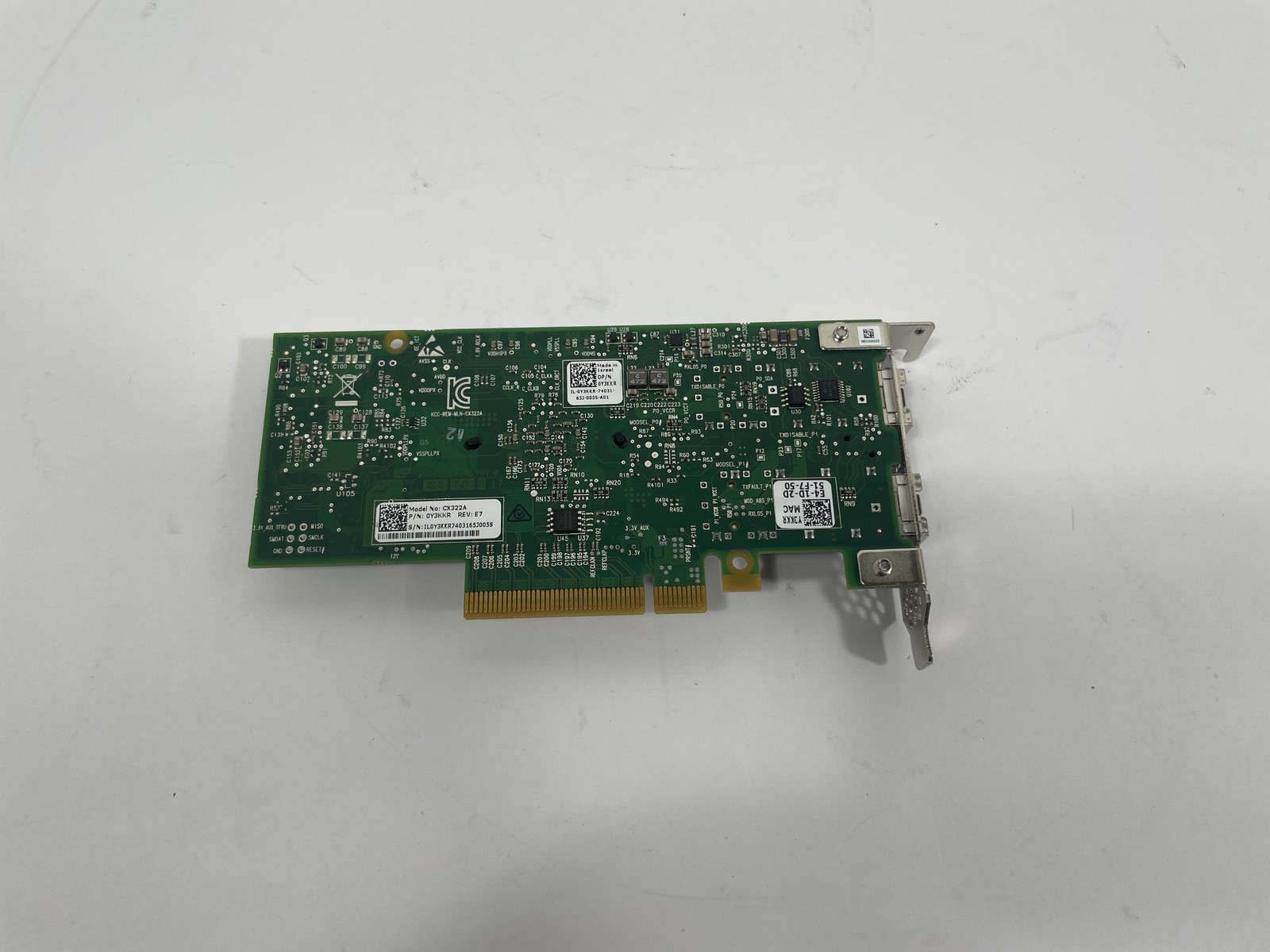 Dell Mellanox CX322A Connectx-3 2-Port 10Gbps PCI-E Network Adapter 0Y3KKR