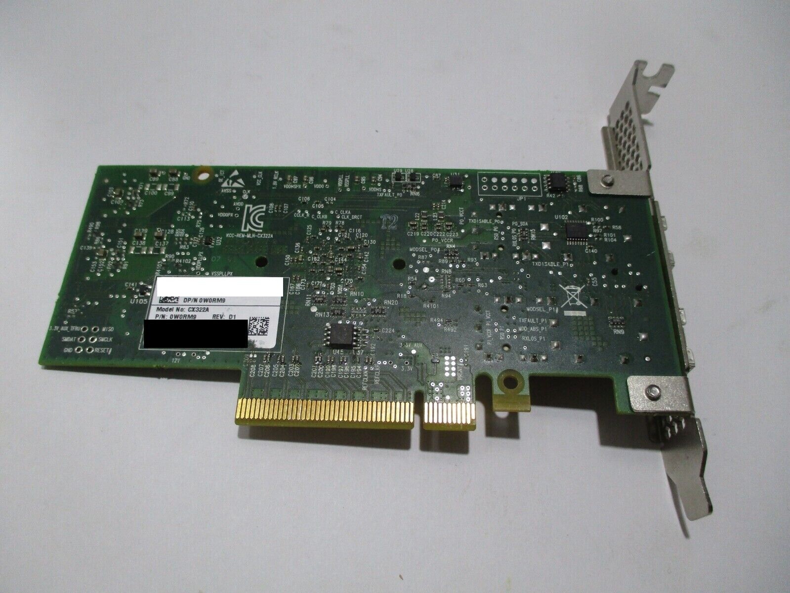 Dell Mellanox W0RM9 CX322A 10Gb CONNECTX-3 10GBE DUAL PORT PCI-E Adapter