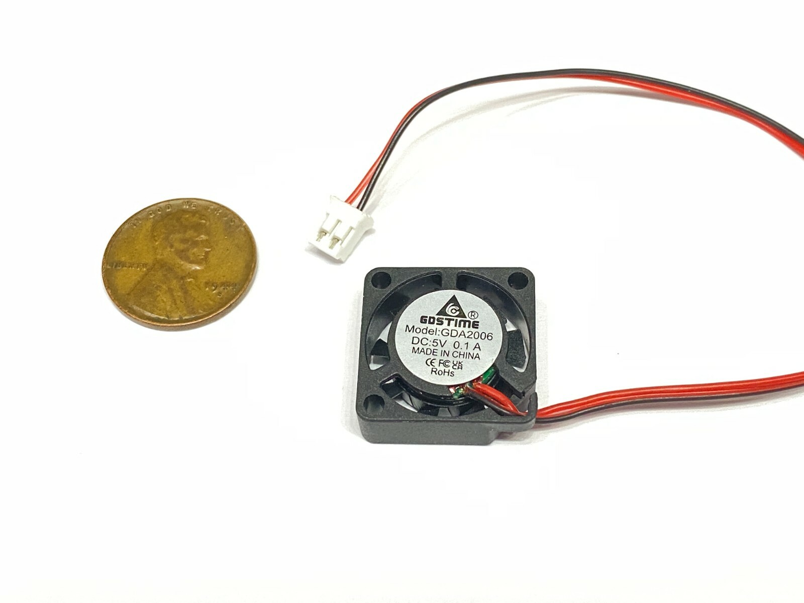 2006 micro Small 5V DC Cooling Fan 20mm 6mm 2 Pin Mini axial 2cm E36