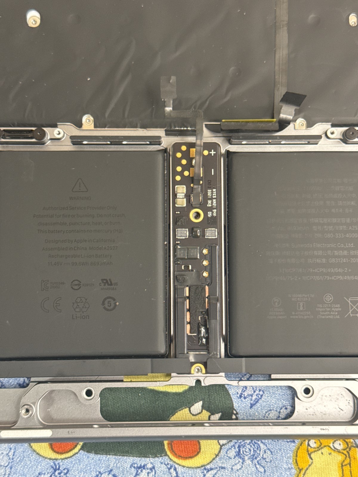 Top Case Keyboard Battery Palmrest For MacBook Pro 16″ M1 A2485 2021 Space Gray