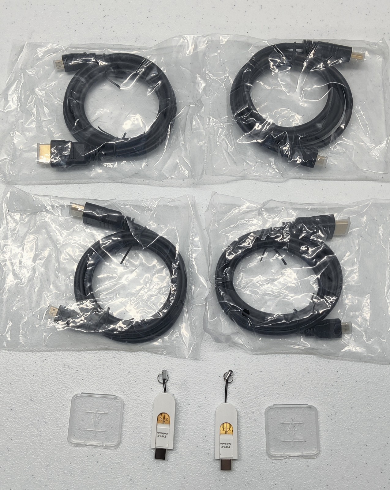 HDMI to Micro HDMI Cable Combo Kit Micro SD USB Type C & USB Type A Card Readers