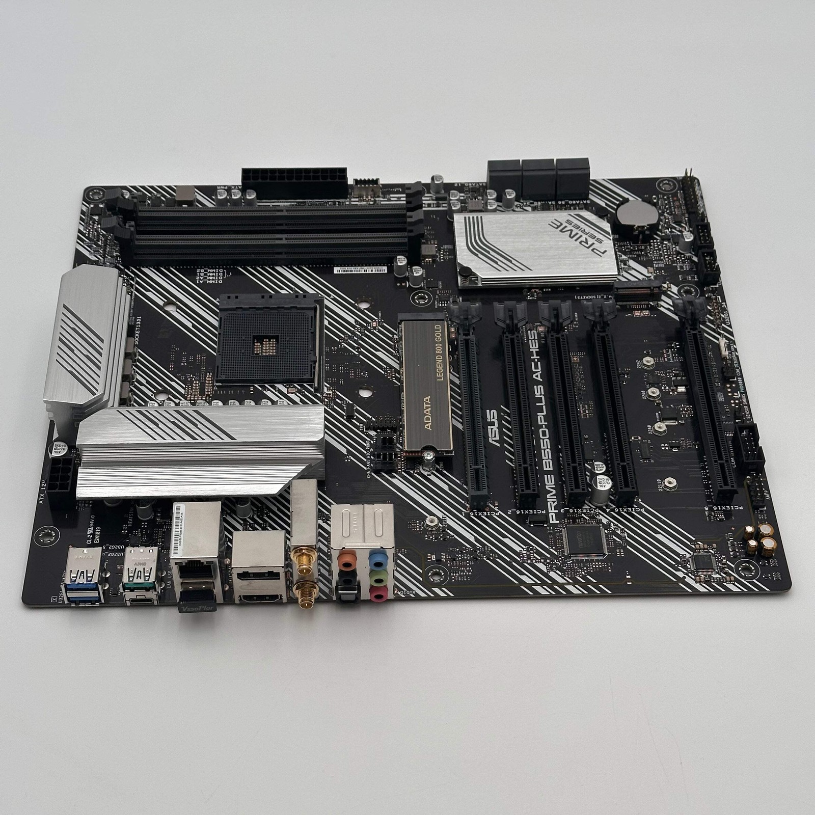 ASUS Prime B550-Plus AC-HES Motherboard with Adata Legend 800 Gold 500GB SSD