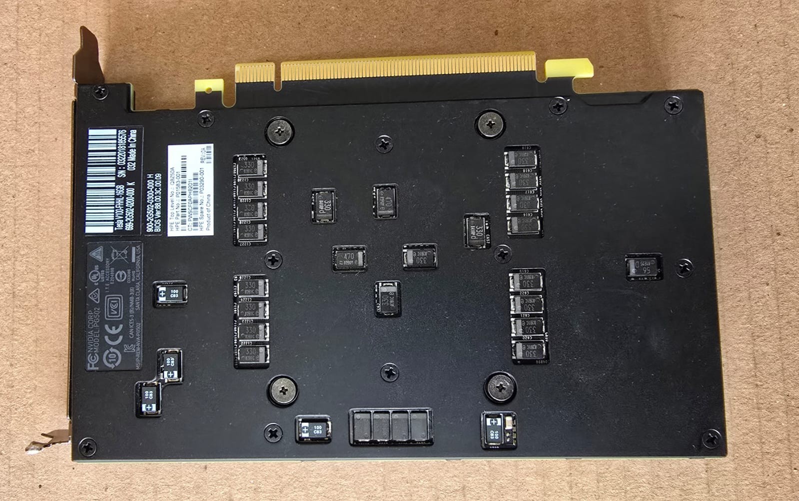 HPE NVIDIA Tesla V100 FHHL 16GB Module – Q8Z50A P03290-001 P01583-001