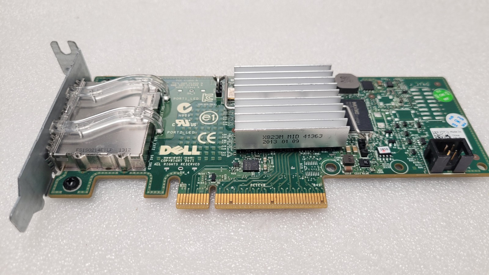 Dell Dual Port 6Gbps SAS PCI-E Host Bus Adapter 03DDJT Low Profile Bracket