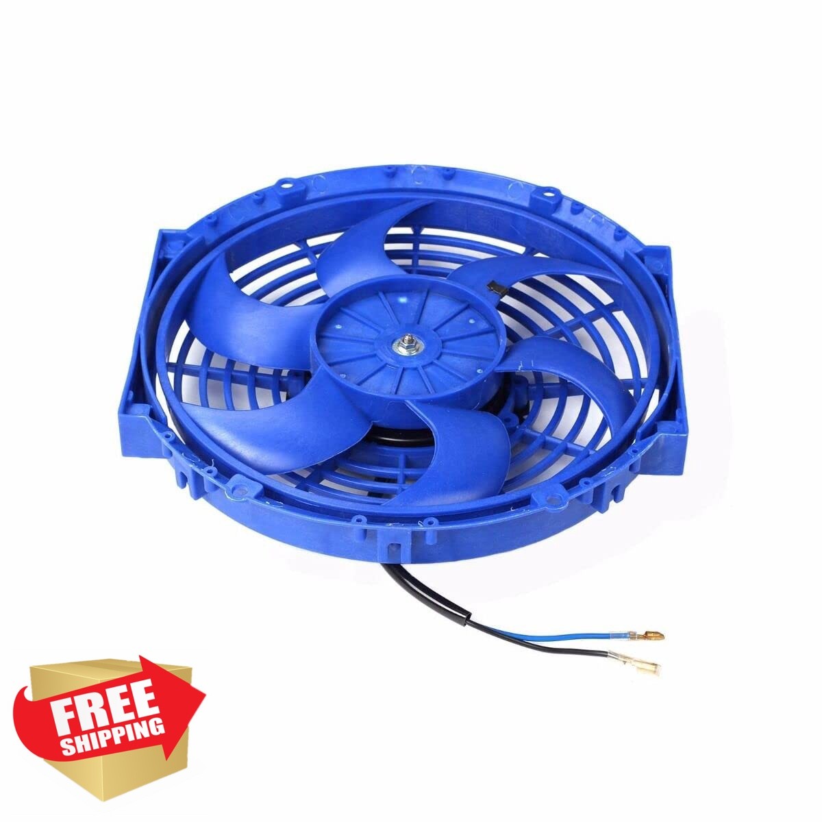 FSBCGT 2PCS 10 inch Blue Electric Radiator Fan